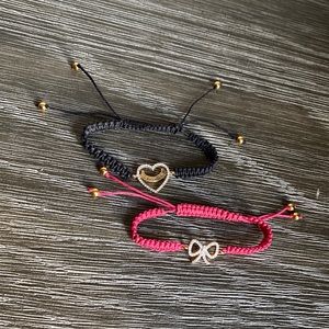 Vintage Juicy Couture Black & Pink Bracelets